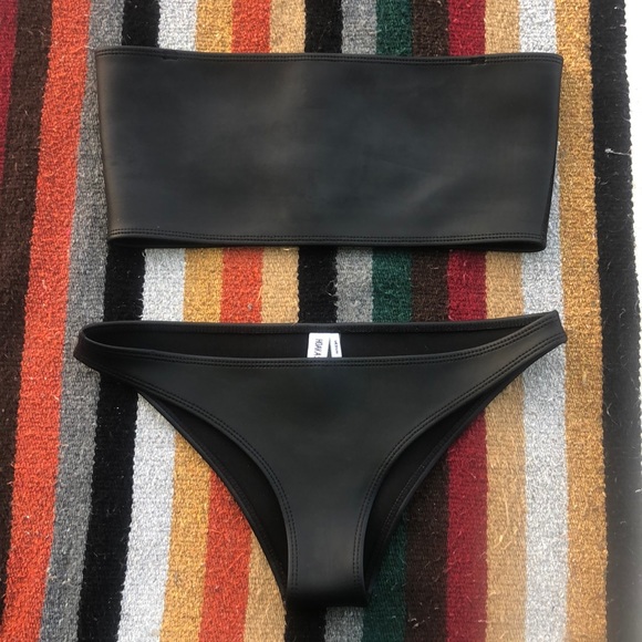 Hoaka Swimwear Palmy Black Set M - Picture 2 of 5